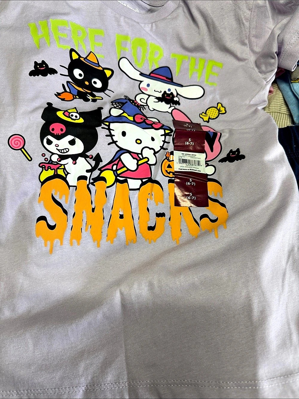 Sanrio Hello Kitty and Friends Spooky Witch Halloween Graphic Tee 6-7